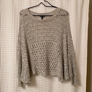 Grey Bat-wing Slouchy Express Sweater